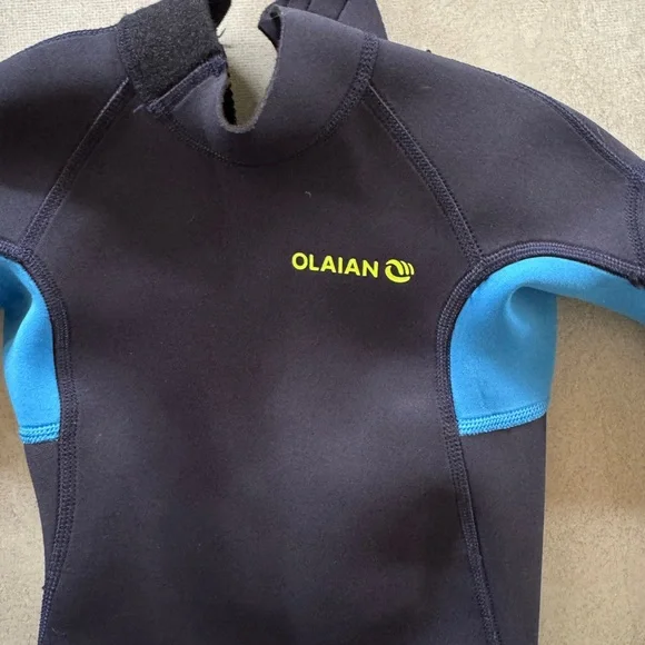 Decathlon Olian Kids' Blue Wetsuit 2mm NWOT 8y - Picture 8 of 12